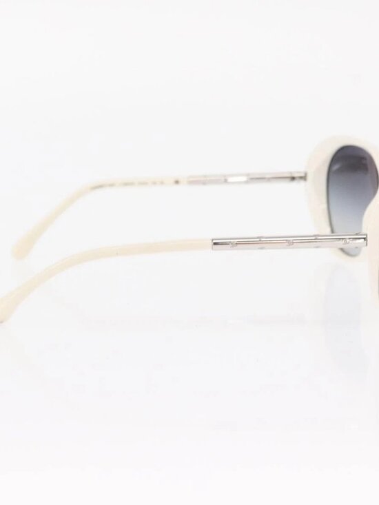 CHANEL Sunglasses plastic White CC Auth BA9081 main image 5